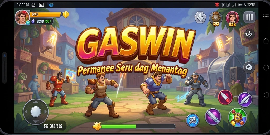 Tangkapan layar menampilkan momen seru dari gameplay GASWIN.
