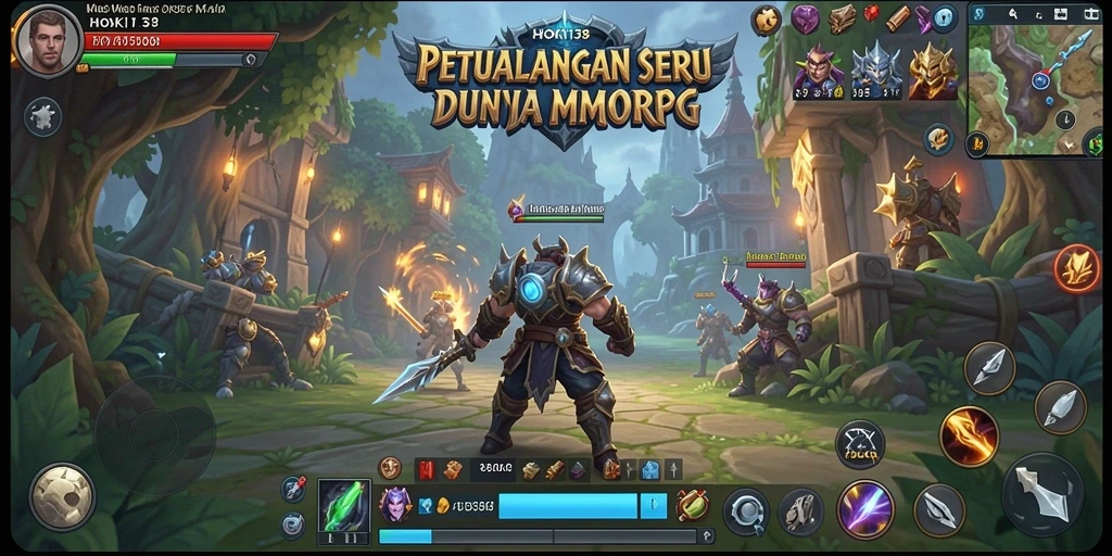 Tampilan gameplay HOKI138 yang memukau dalam dunia MMORPG.