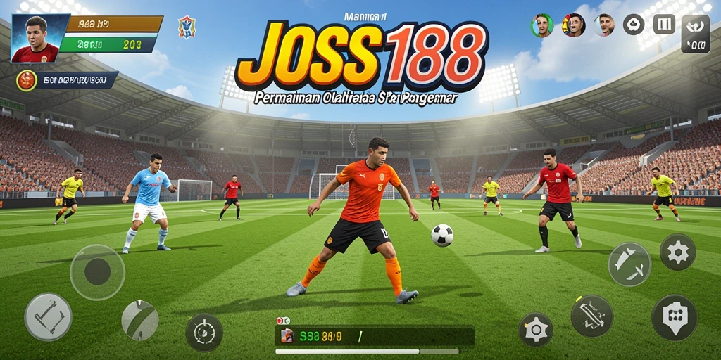 Tampilan menarik dari gameplay olahraga di JOSS188.