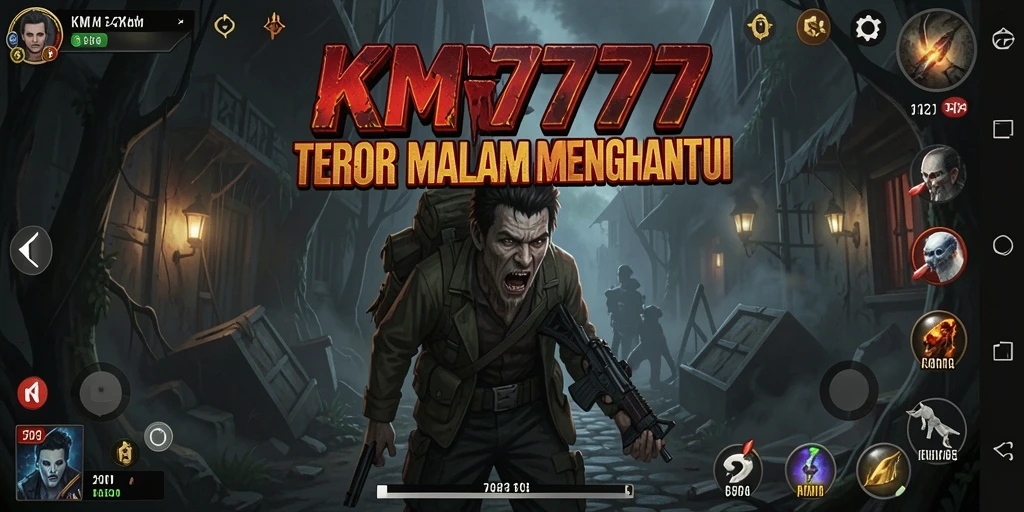 Tampilan gameplay <strong>KM777</strong> yang menakutkan dan penuh misteri.