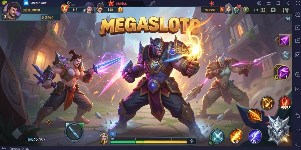 Tampilan gameplay seru dari MEGASLOTO yang penuh aksi.