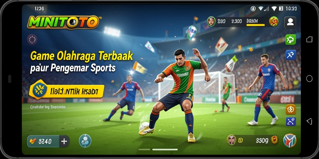 Tampilan gameplay seru dari game olahraga MINITOTO.