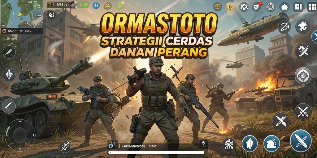 Screenshot gameplay ORMASTOTO yang menunjukkan aksi strategi yang menegangkan.