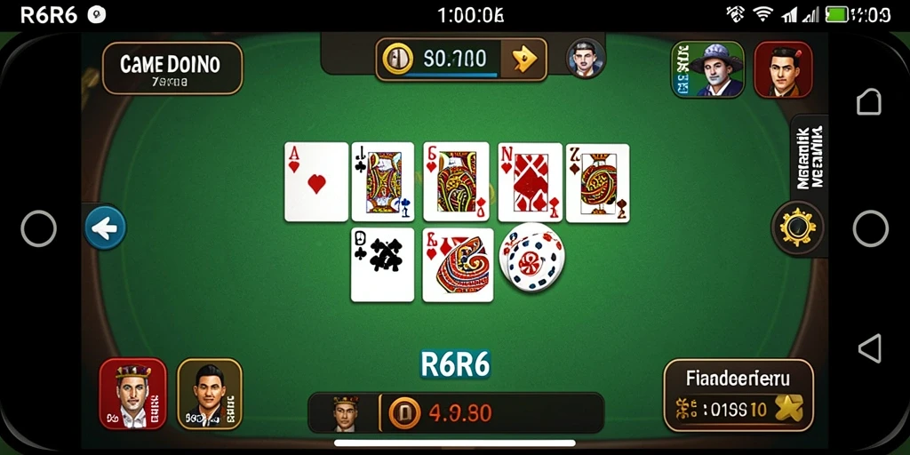 Tangkapan layar permainan R6R6 menampilkan aksi seru game Domino.